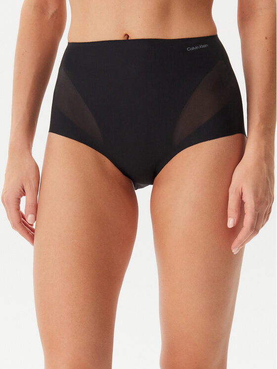 Calvin Klein Underwear Bielizna modelująca dolna Stay Put Mesh LV00QF8166 Czarny