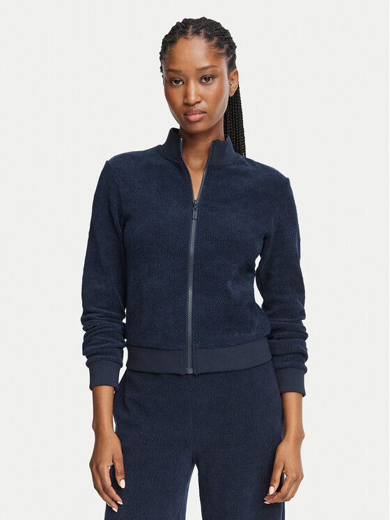 Guess Bluza V6BQ06 K6280 Granatowy Regular Fit