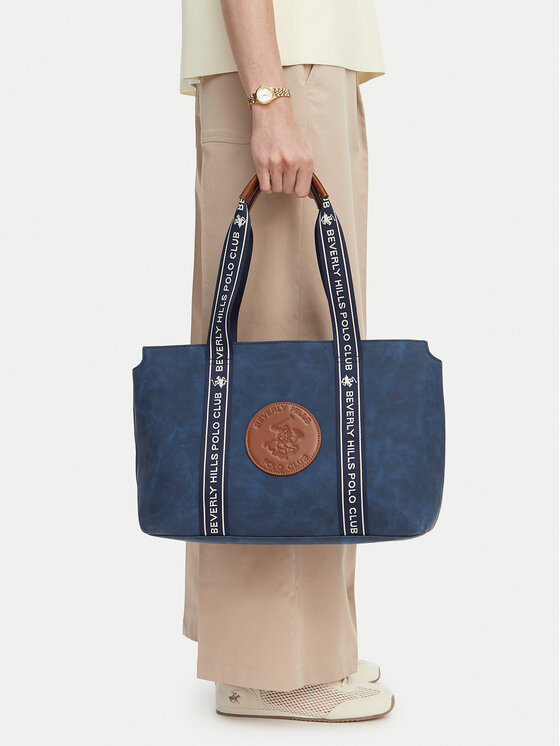 Beverly Hills Polo Club Torebka CWBEO-BHPC-L-007-10 Granatowy