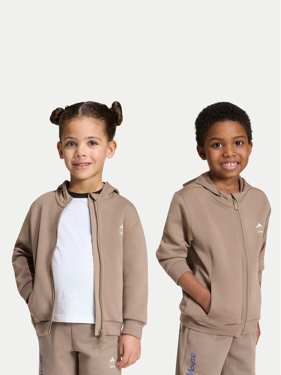adidas Bluza Disney Mickey Mouse Track Top KS3957 Beżowy Regular Fit