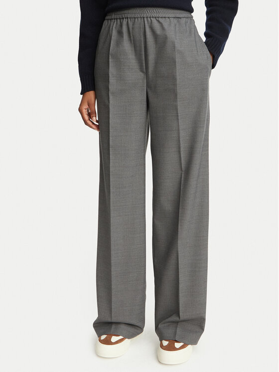 Weekend Max Mara Spodnie materiałowe Petra 2625136052 Szary Regular Fit