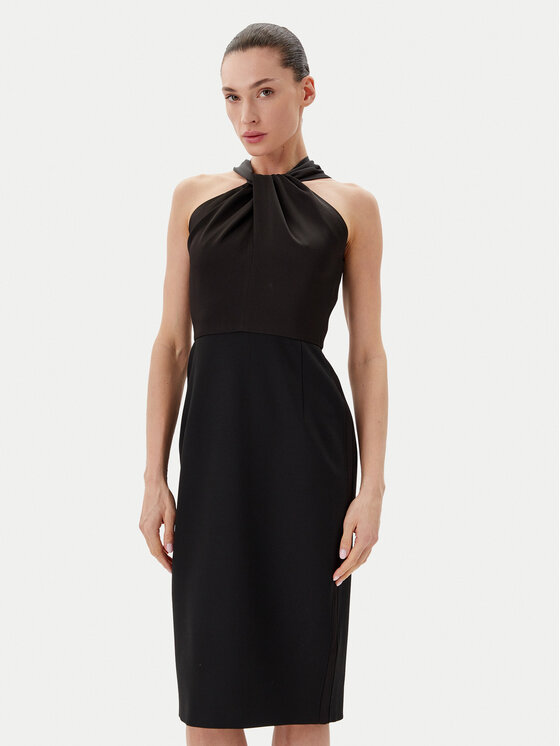 BOSS Sukienka koktajlowa Datinar 50538291 Czarny Slim Fit