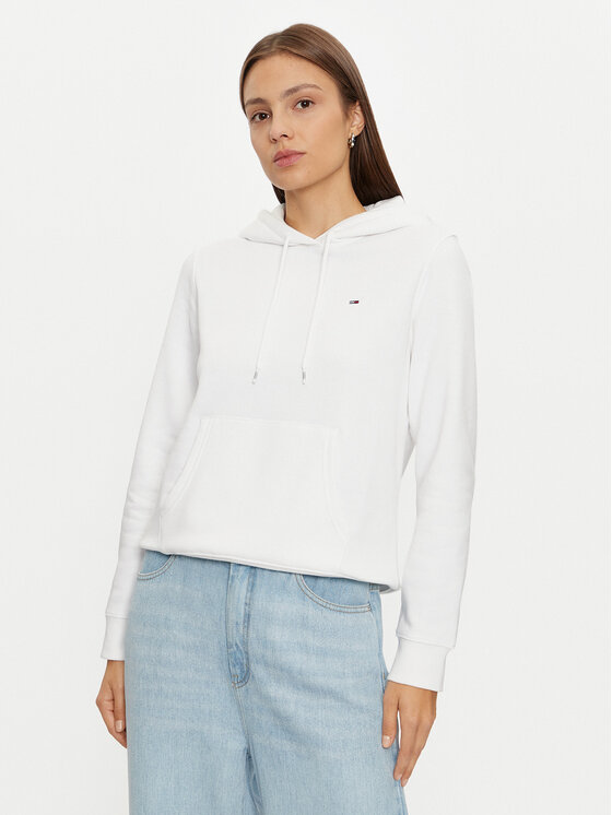 Tommy Jeans Bluza DW0DW19958 Biały Regular Fit