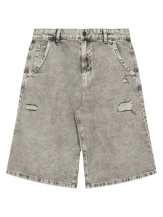 United Colors Of Benetton Szorty jeansowe 4AD7C9045 Szary Regular Fit