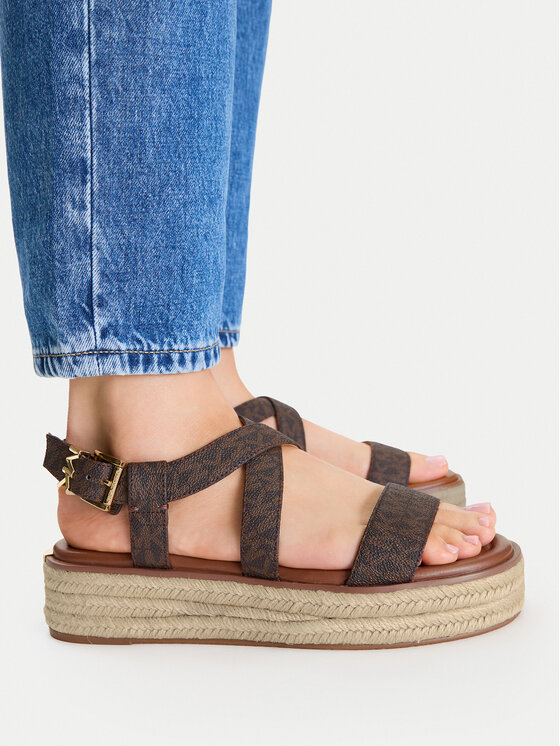 MICHAEL Michael Kors Espadryle Lynn 40S5LYFS1B Brązowy