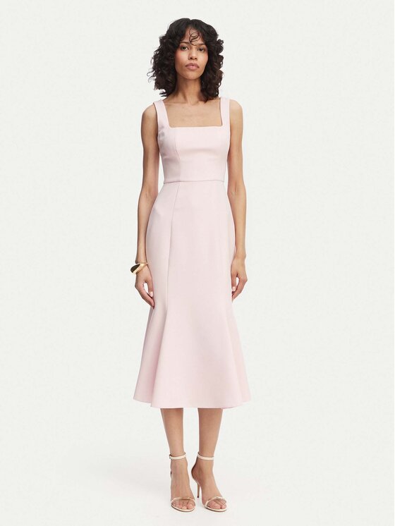 ACCESS FASHION Sukienka koktajlowa 63-3428-135 Różowy jasny Regular Fit