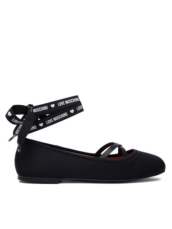 LOVE MOSCHINO Baleriny JA11141G1PIM0000 Czarny