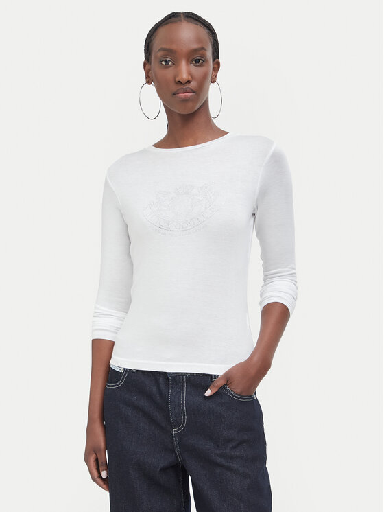 Juicy Couture Bluzka JCWCT226328 Biały Regular Fit