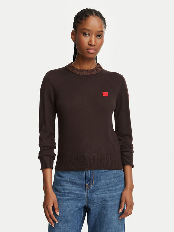 MAX&Co. Sweter 2626366043200 Brązowy Regular Fit