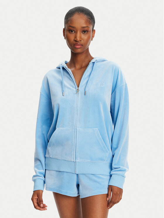 Juicy Couture Bluza Halan JCWAS24342 Niebieski Oversize
