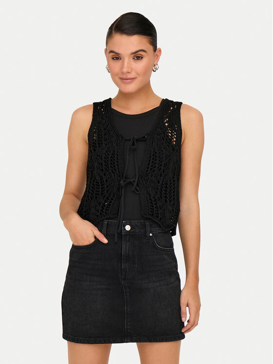 ONLY Top Lizzy 15343882 Czarny Regular Fit