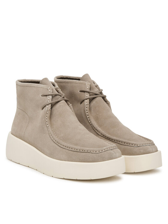 Calvin Klein Trzewiki Flatf Lace Up Apr Cut Boot HW0HW03273 Beżowy