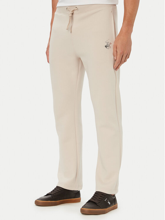 Beverly Hills Polo Club Spodnie dresowe M6608B-HR Beżowy jasny Regular Fit