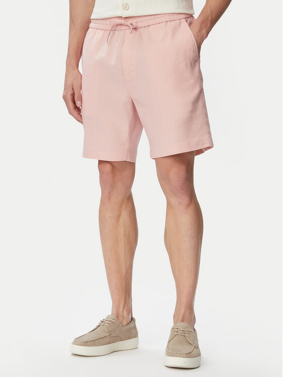 Tommy Hilfiger Szorty materiałowe Dover MW0MW44353 Różowy jasny Regular Fit
