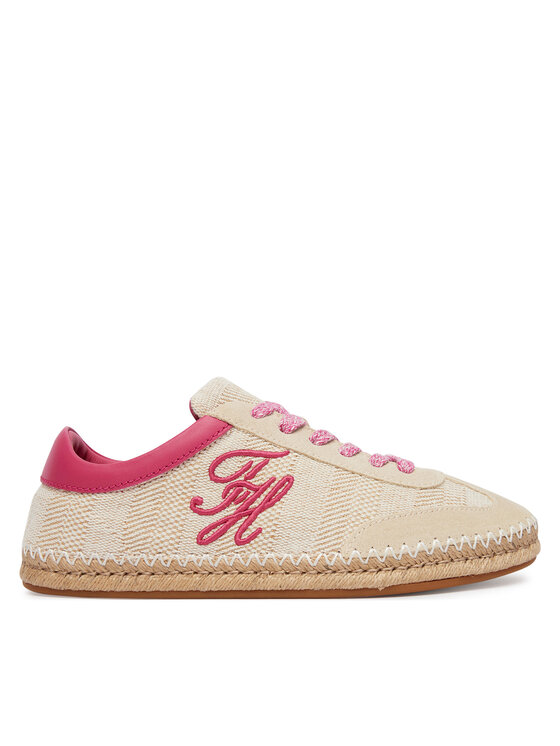 Tommy Hilfiger Espadryle Woven Logo Embroidery FW0FW09108 Beżowy