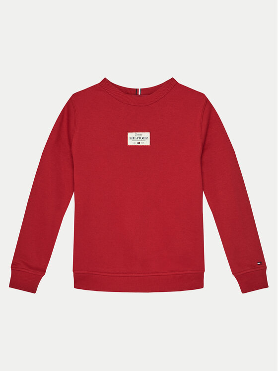 Tommy Hilfiger Bluza KB0KB09315 Czerwony Regular Fit