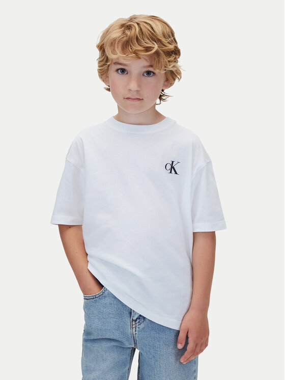 Calvin Klein Komplet t-shirtów LVCKTJI19B Biały Regular Fit