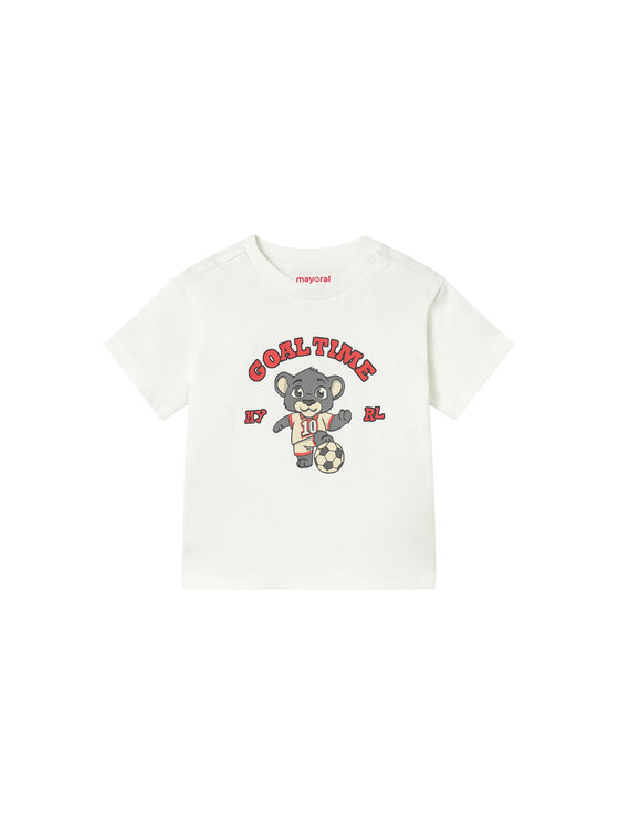 Mayoral T-Shirt 1007 Biały Regular Fit
