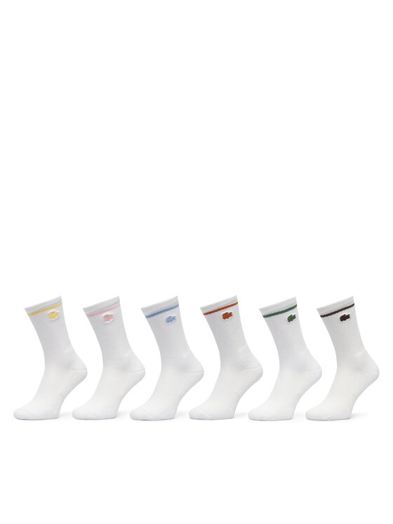 Lacoste Skarpety długie RA9188 Biały
