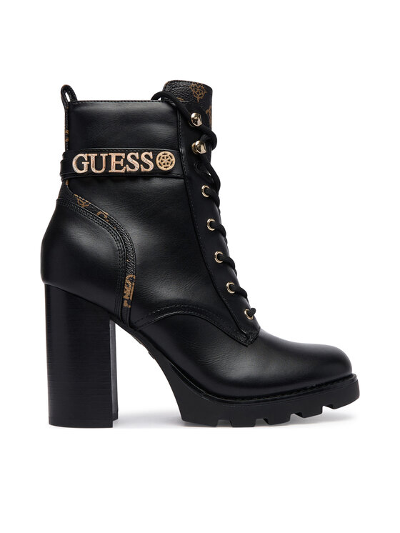 Guess Botki FLFNEE ELE10 Czarny