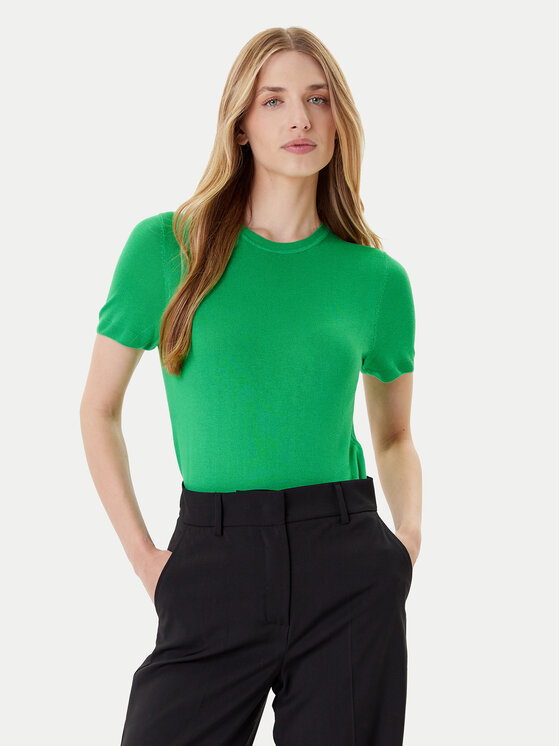 Calvin Klein Sweter LV044A307G Zielony Regular Fit