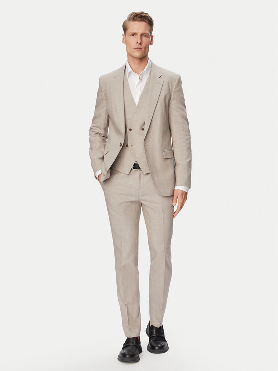 HUGO Garnitur Arti/Hesten242V1X 50559671 Beżowy Extra Slim Fit