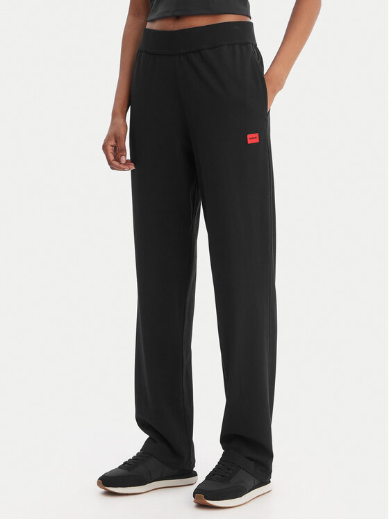 HUGO Spodnie dresowe Signature 50556808 Czarny Regular Fit