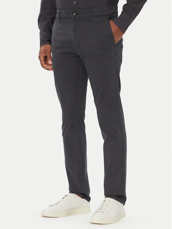 BOSS Chinosy 50559154 Granatowy Slim Fit