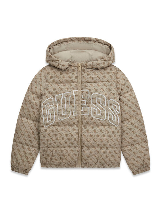Guess Kurtka przejściowa L6YL09 W2670 Beżowy Regular Fit