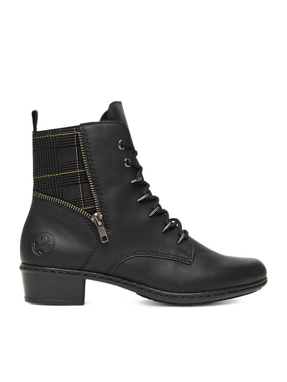 Rieker Botki Y0700-01 Czarny