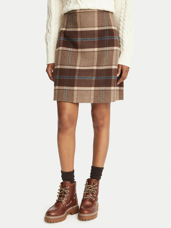 Weekend Max Mara Spódnica midi Pesche 2625106012 Brązowy Regular Fit