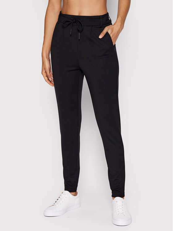 ONLY Spodnie materiałowe Poptrash 15115847 Czarny Regular Fit