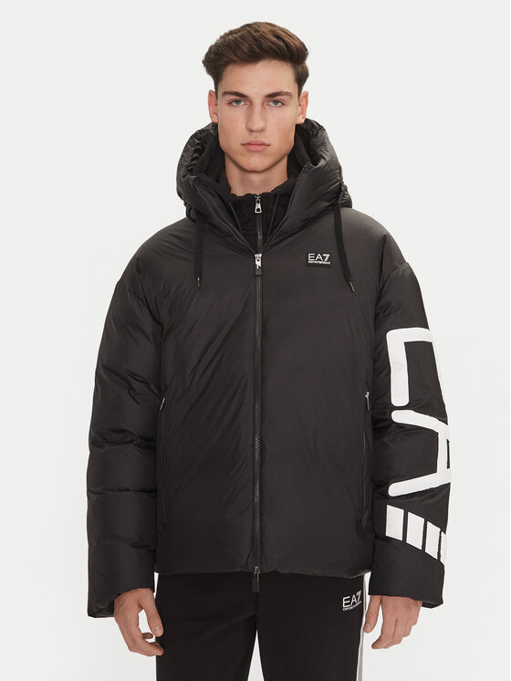 EA7 Emporio Armani Kurtka zimowa 6DPB19 PNGAZ 1200 Czarny Regular Fit