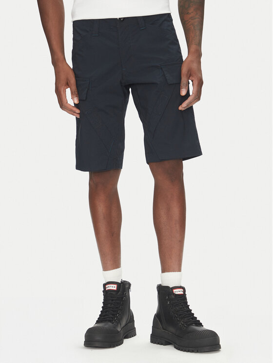 G-Star Raw Szorty materiałowe 3D Cargo D26222-D308 Granatowy Regular Fit