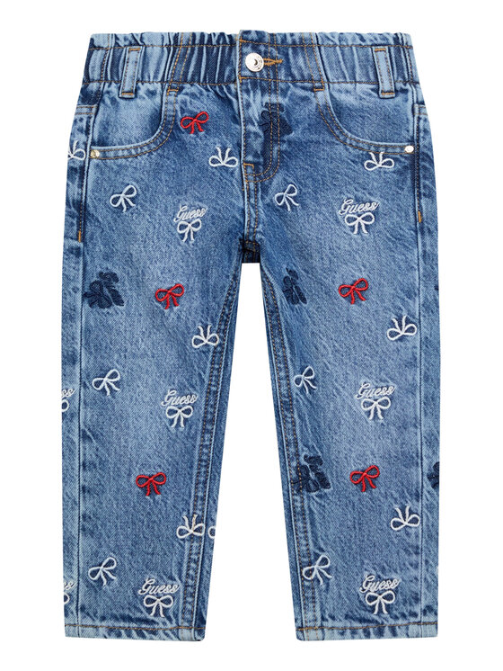 Guess Jeansy K6RA03 D45E0 Niebieski Regular Fit