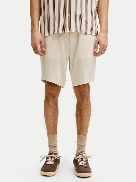 Jack & Jones Szorty materiałowe Ace Mykonos 12269376 Beżowy Regular Fit