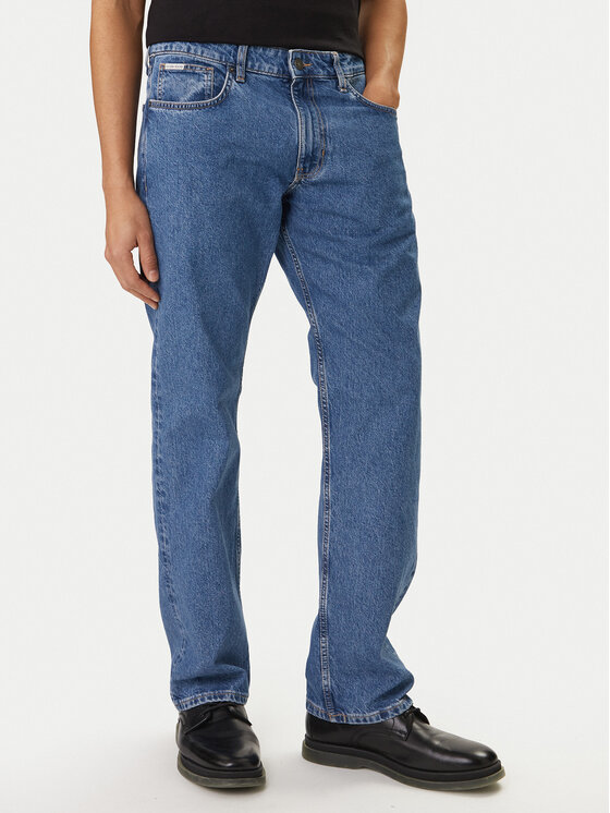 Guess Jeans Jeansy M5YA1B D633A Niebieski Straight Fit
