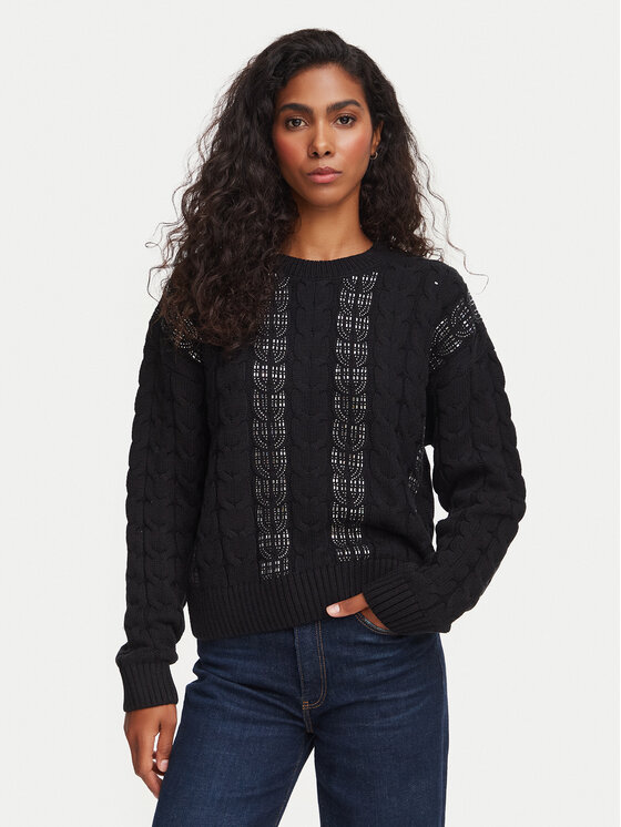 Guess Sweter W6YR21 Z0965 Czarny Regular Fit