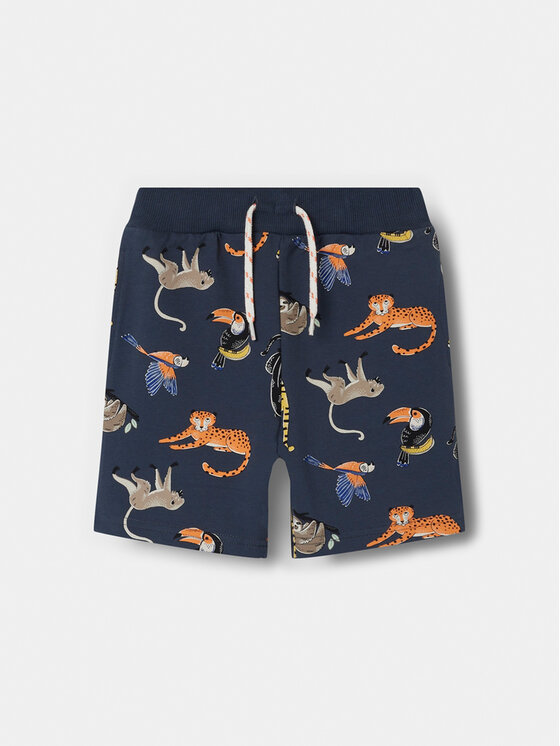 NAME IT Szorty sportowe Ditmar 13228541 Granatowy Regular Fit