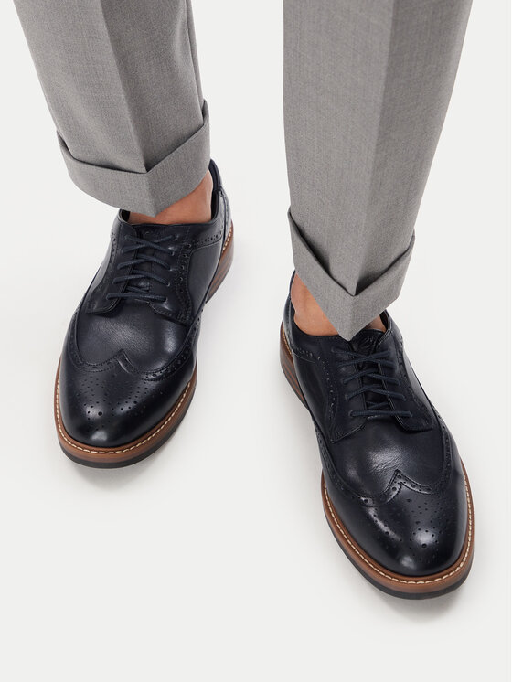 Clarks Półbuty Aldwin2 Limit 26320108 Granatowy