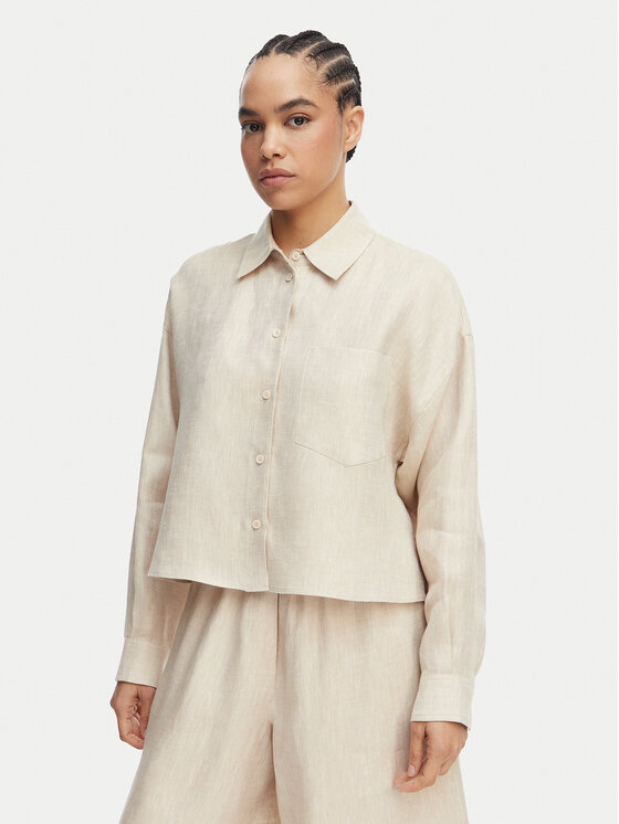 Weekend Max Mara Koszula Capo 2615041022 Beżowy Regular Fit