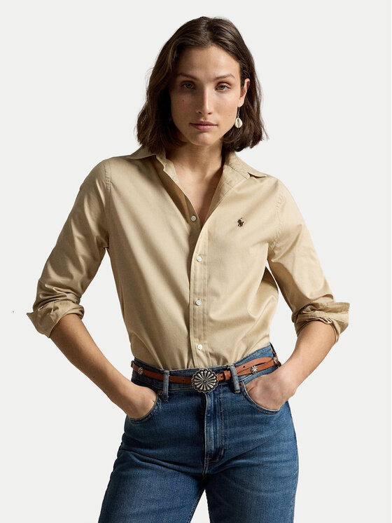Polo Ralph Lauren Koszula 211A92177016 Beżowy Classic Fit