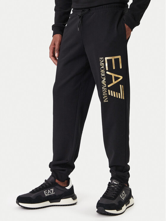 EA7 Emporio Armani Spodnie dresowe 7M001415 AF22266 MC004 Czarny Regular Fit