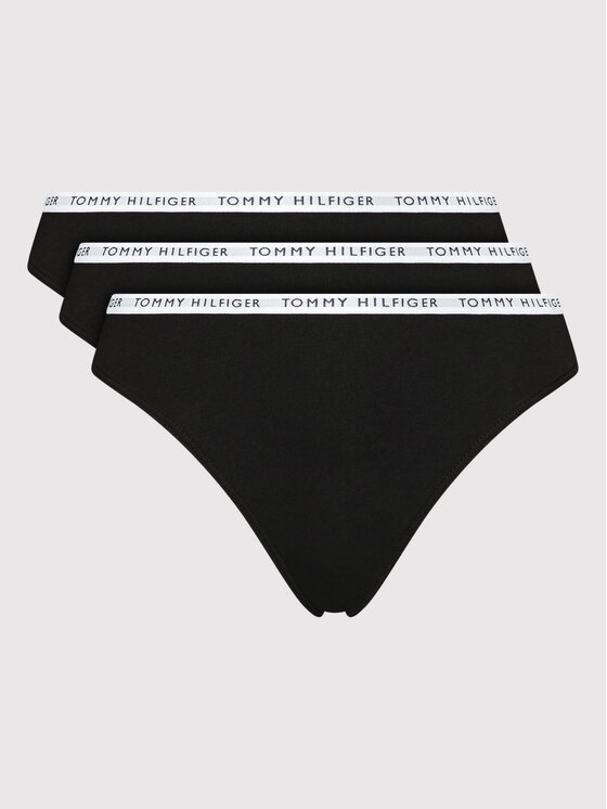 Tommy Hilfiger Komplet stringów UW0UW02829 Czarny