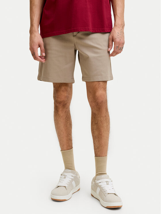 Jack & Jones Szorty materiałowe Ace Neo 12292443 Beżowy Regular Fit