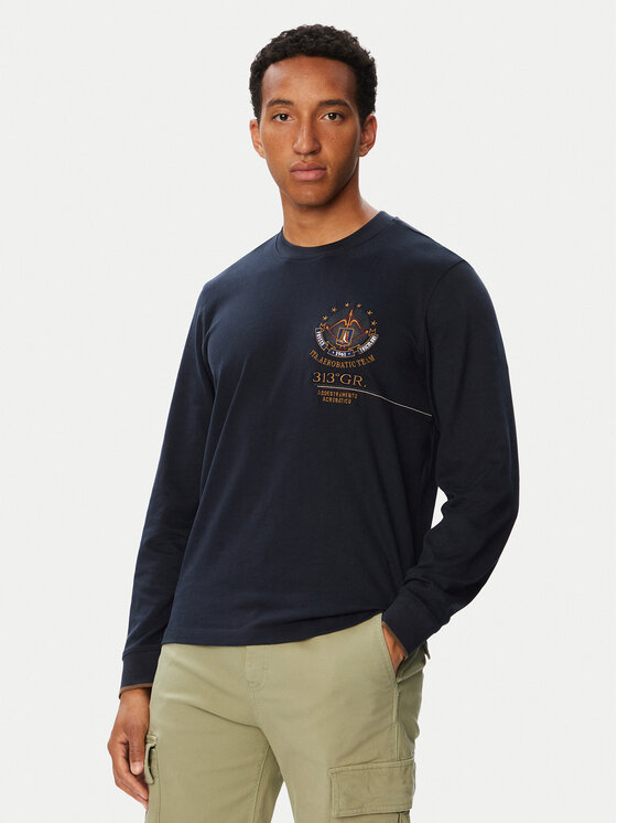 Aeronautica Militare Longsleeve 262TS2573UJ00703 Granatowy Regular Fit