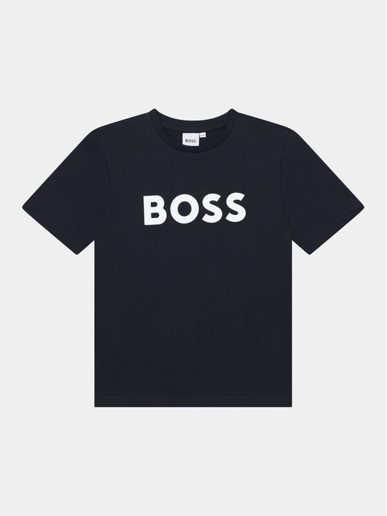 Boss T-Shirt J25P24 D Granatowy Regular Fit