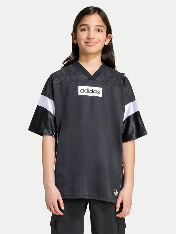 adidas T-Shirt Jersey JX3880 Czarny Loose Fit
