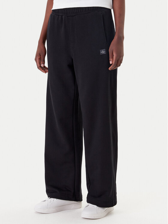 Calvin Klein Jeans Spodnie dresowe LV047C249G Czarny Regular Fit