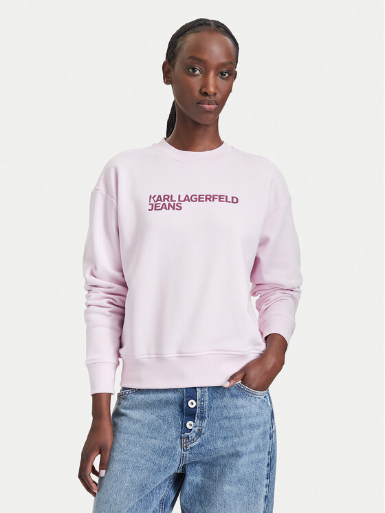 Karl Lagerfeld Jeans Bluza A1W20005 Różowy jasny Regular Fit